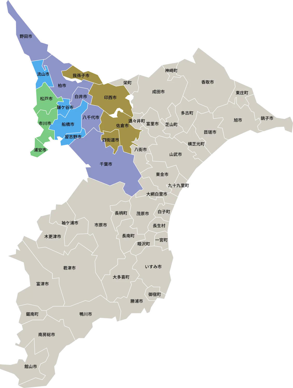 千葉県map