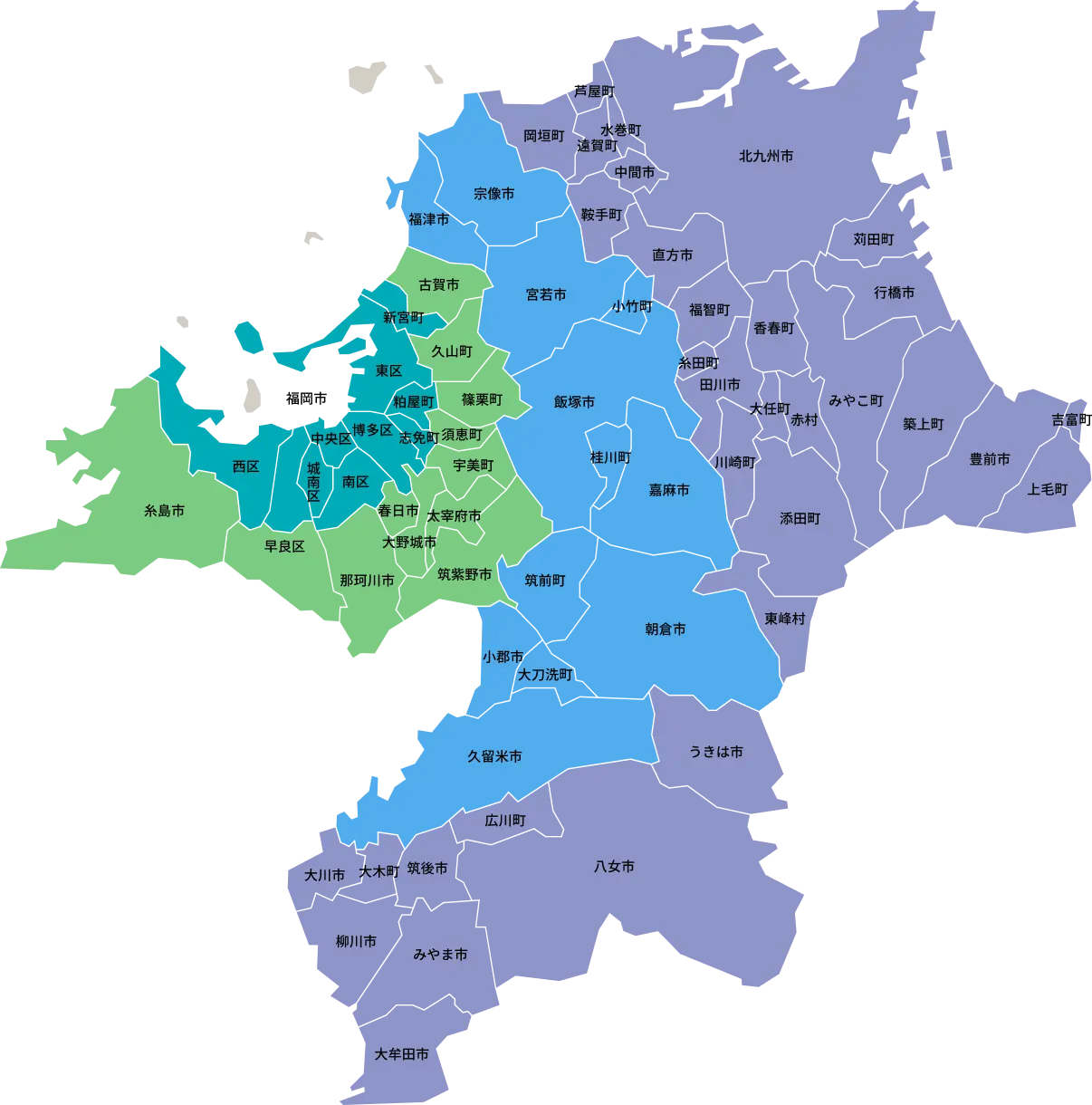 福岡県map