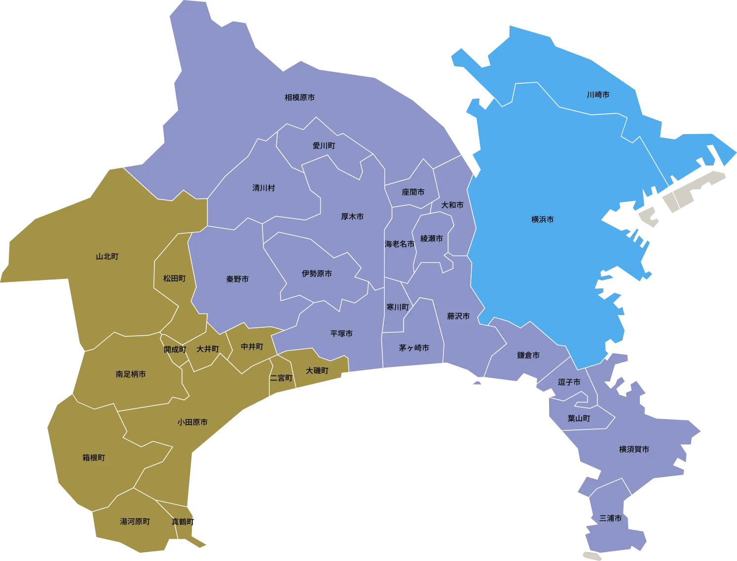 神奈川県map