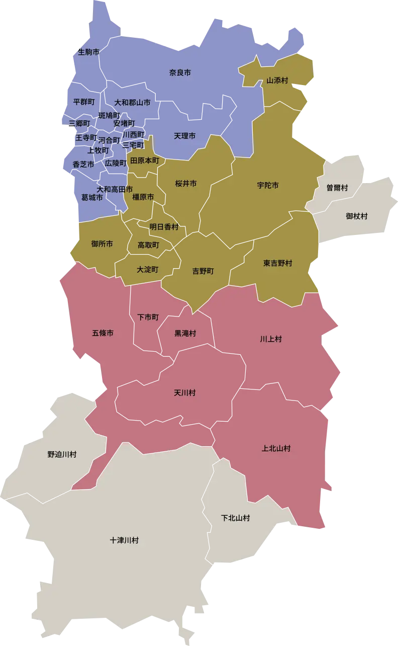奈良県map