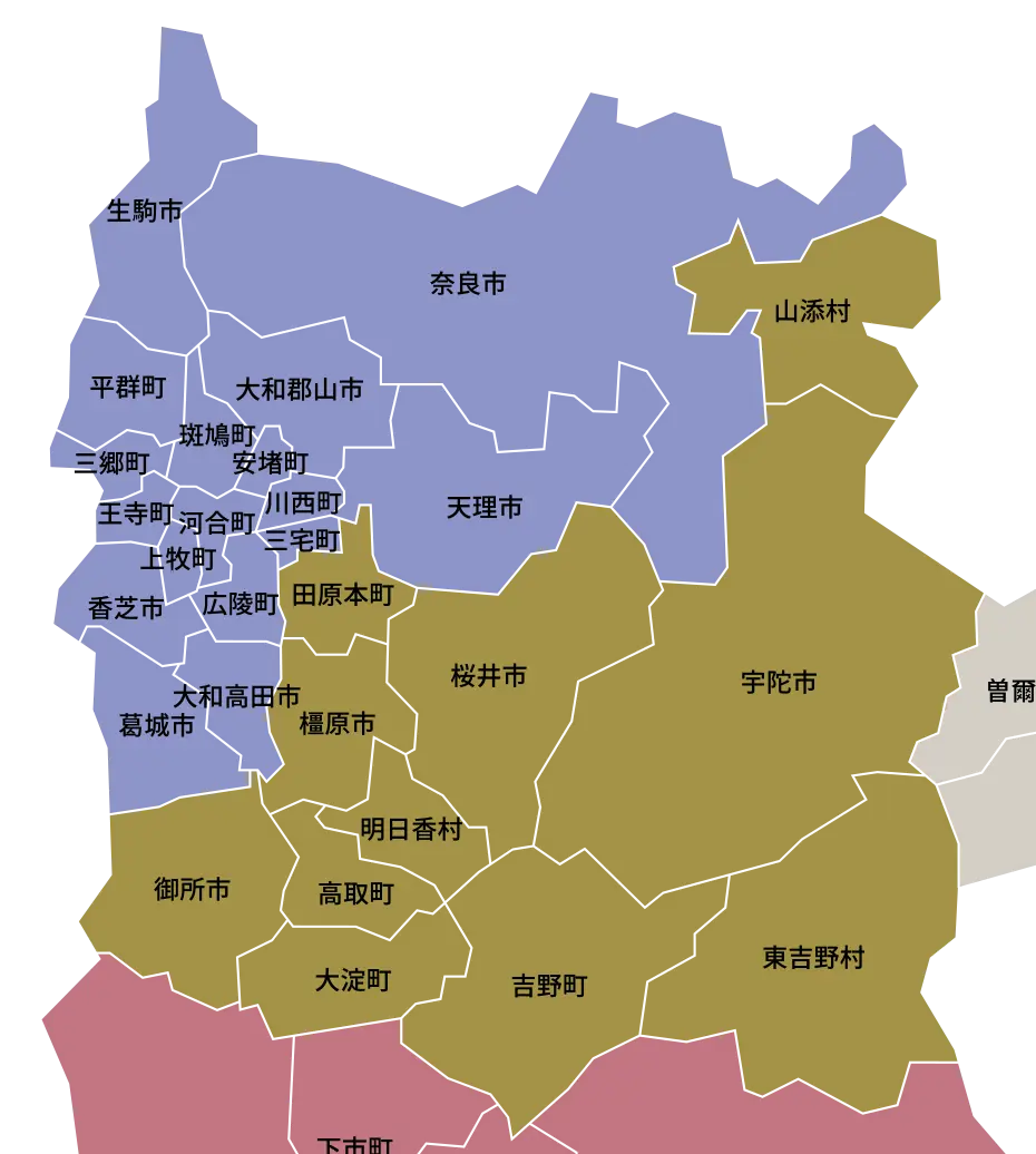 奈良県map