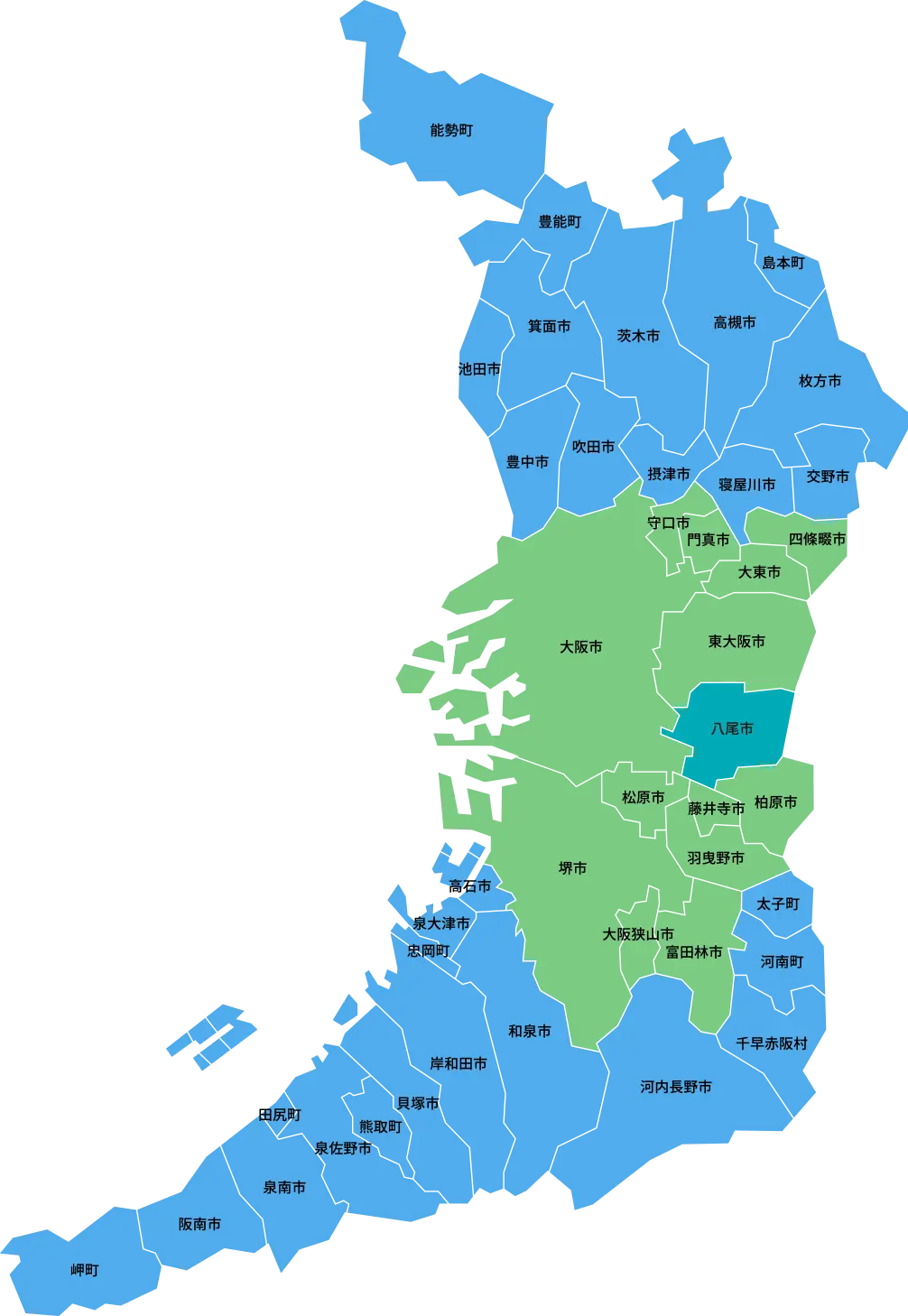 大阪府map