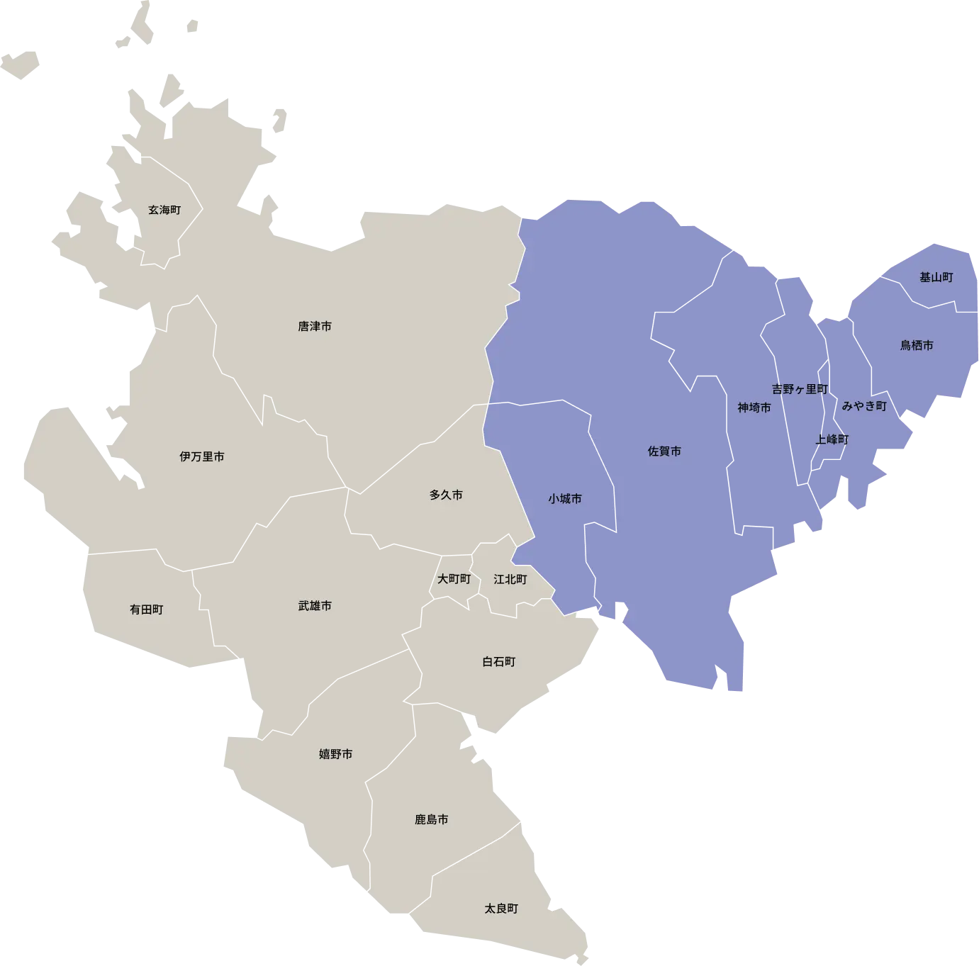 佐賀県map
