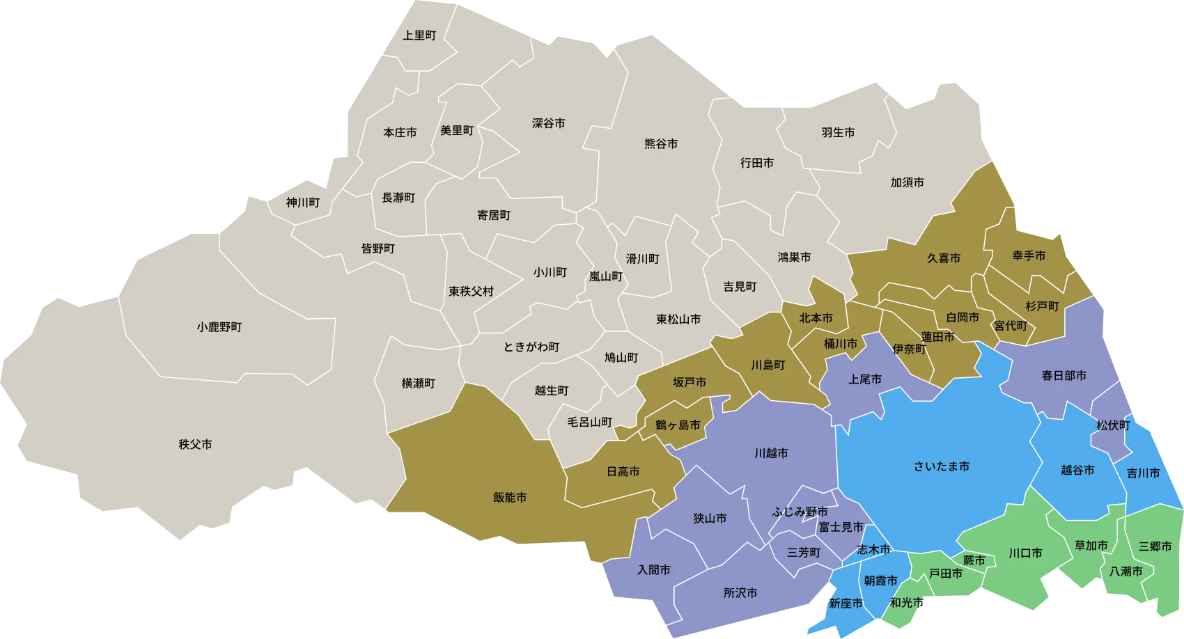 埼玉県map