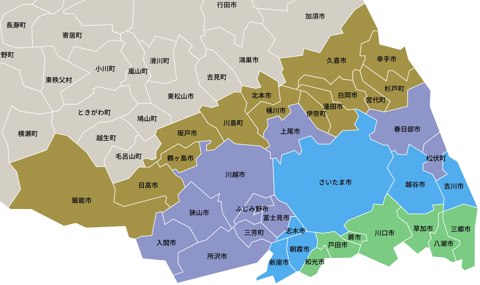 埼玉県map